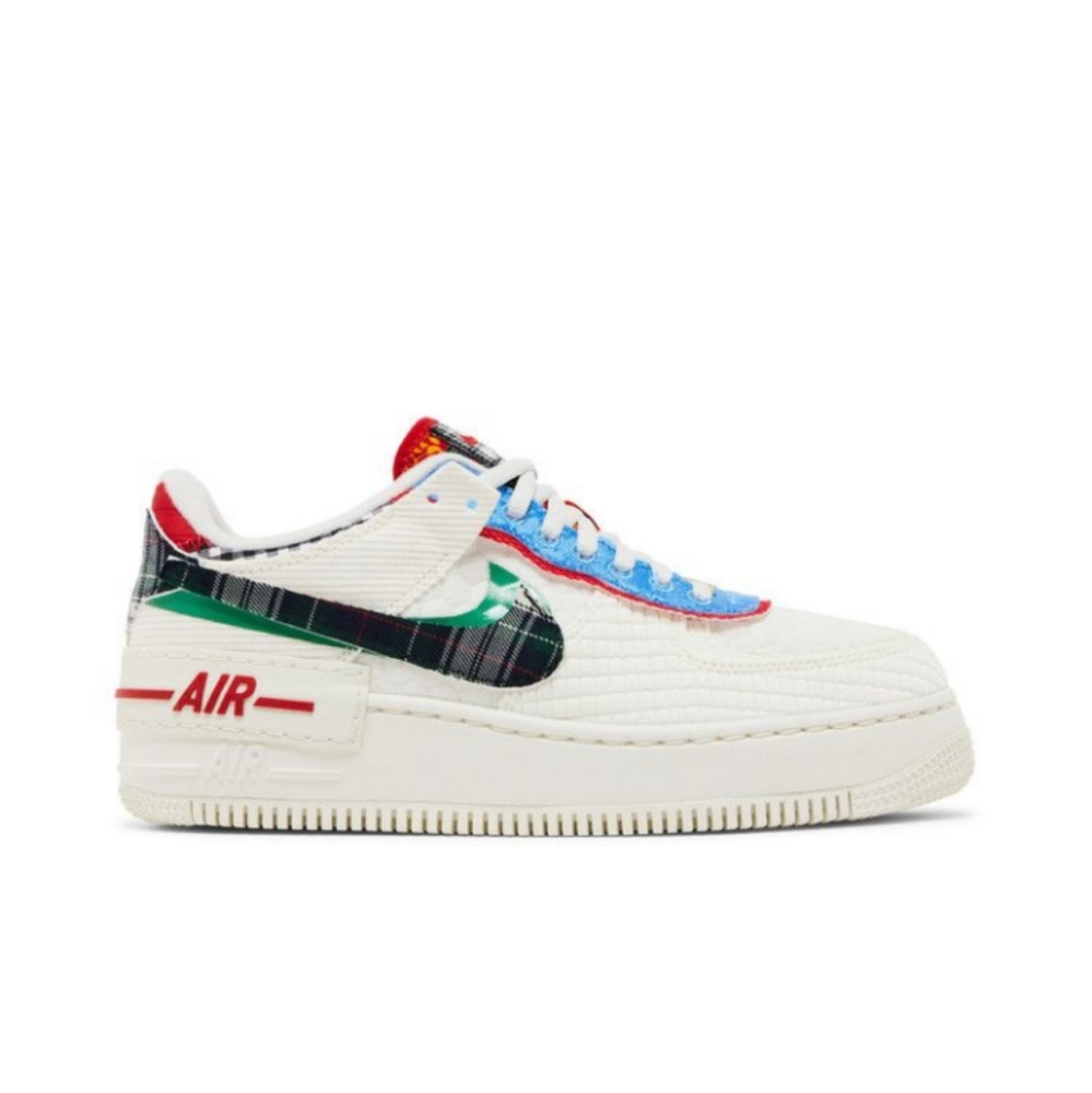 Nike Air Force 1 Shadow 'Multi-Material' 2022 Sneakers DZ5193-100 Women's 7.5